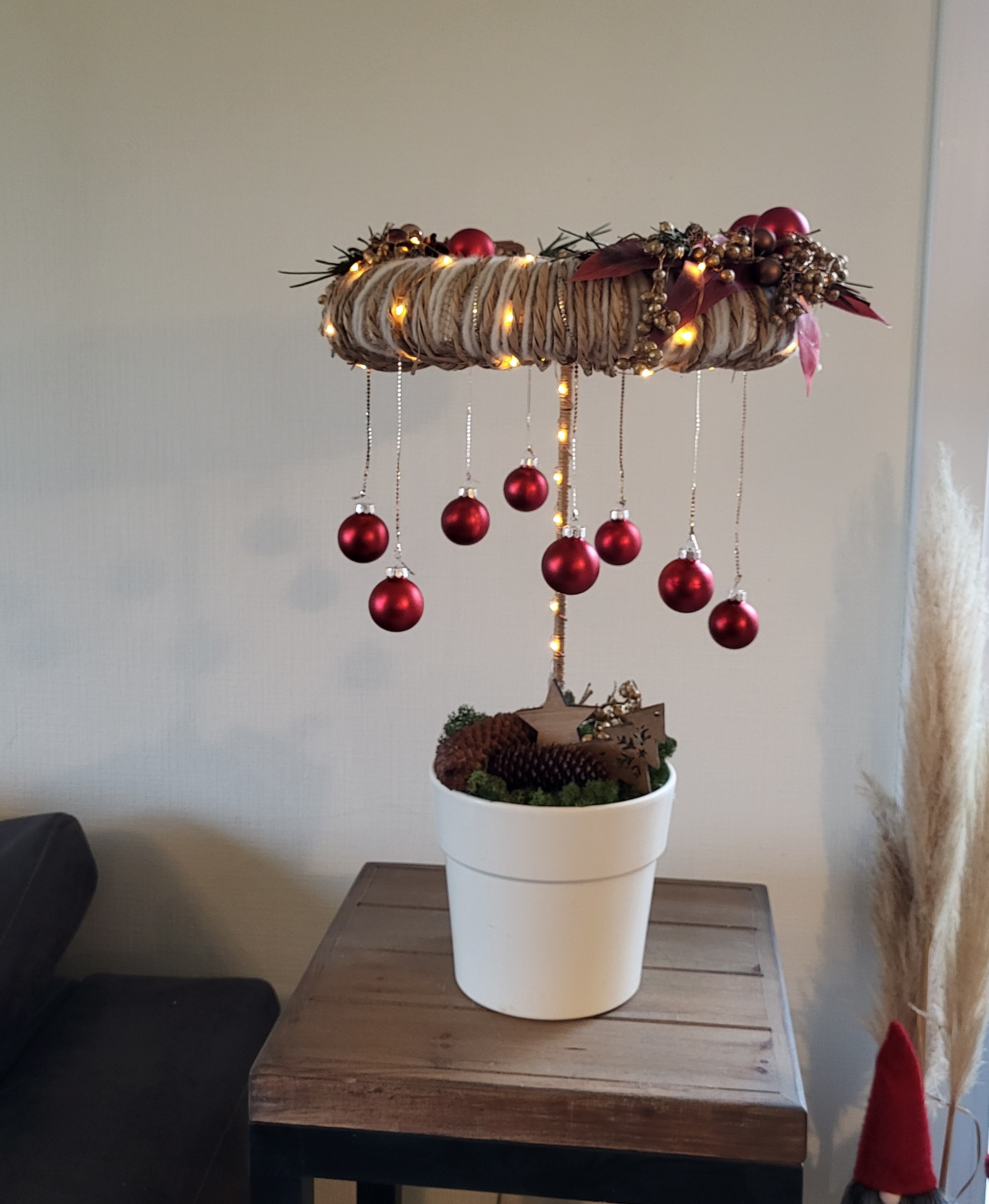 Kerst decoratie met lichtjes