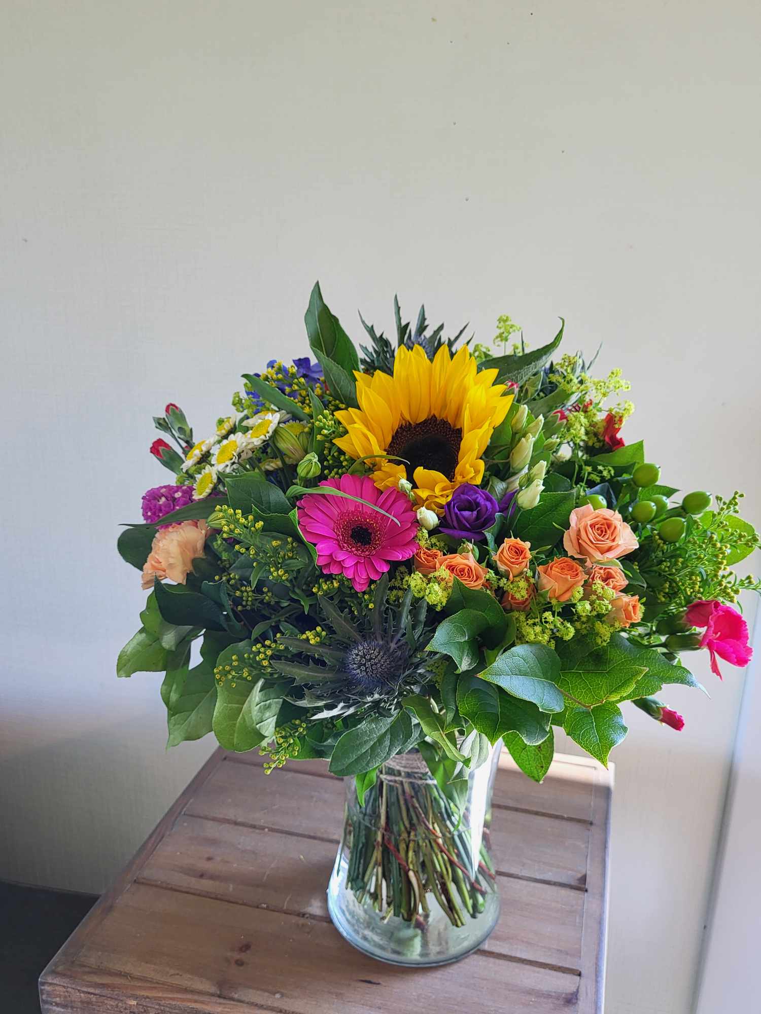 boeket zonnebloem mix