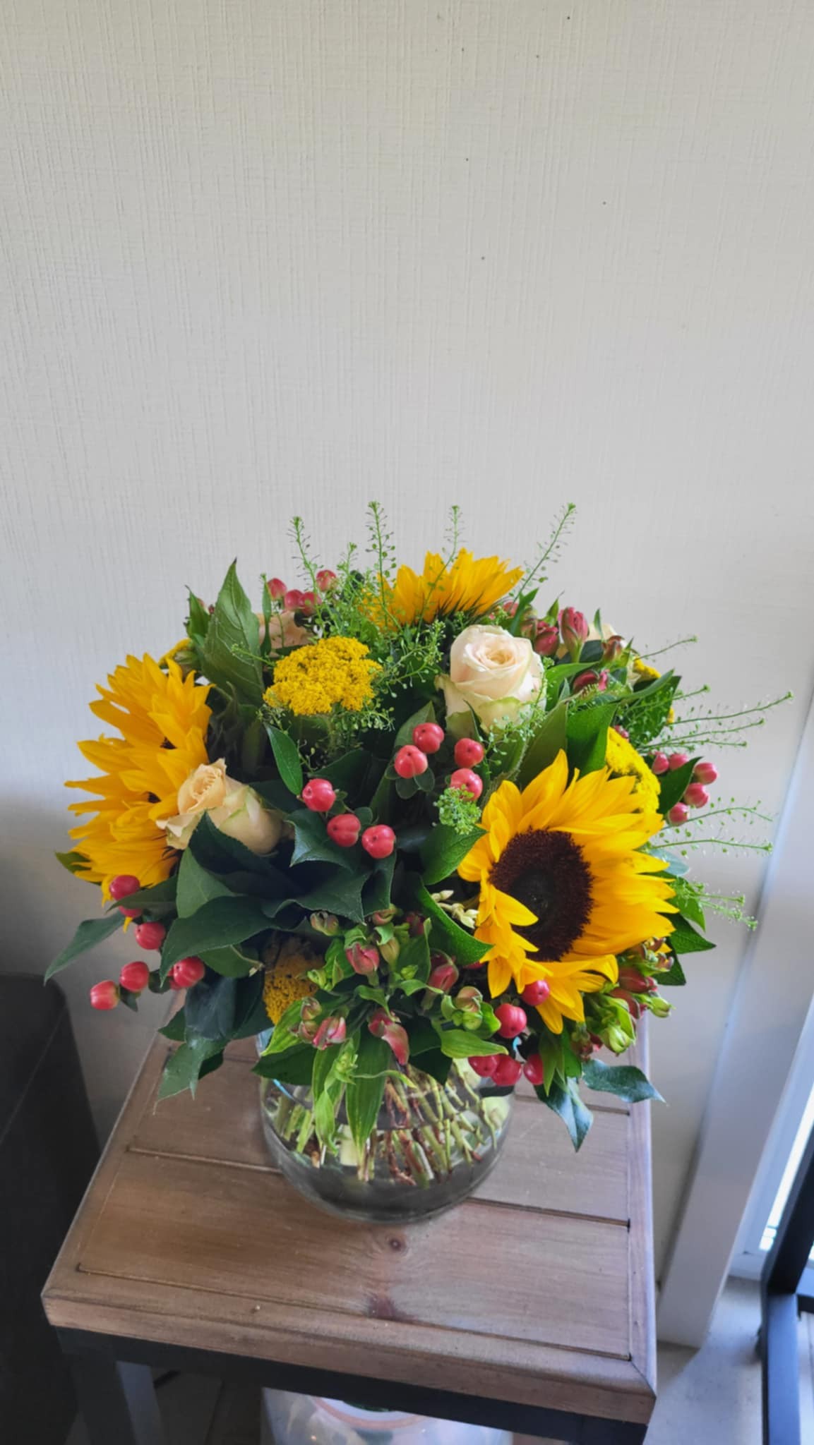 Boeket met zonnebloemen